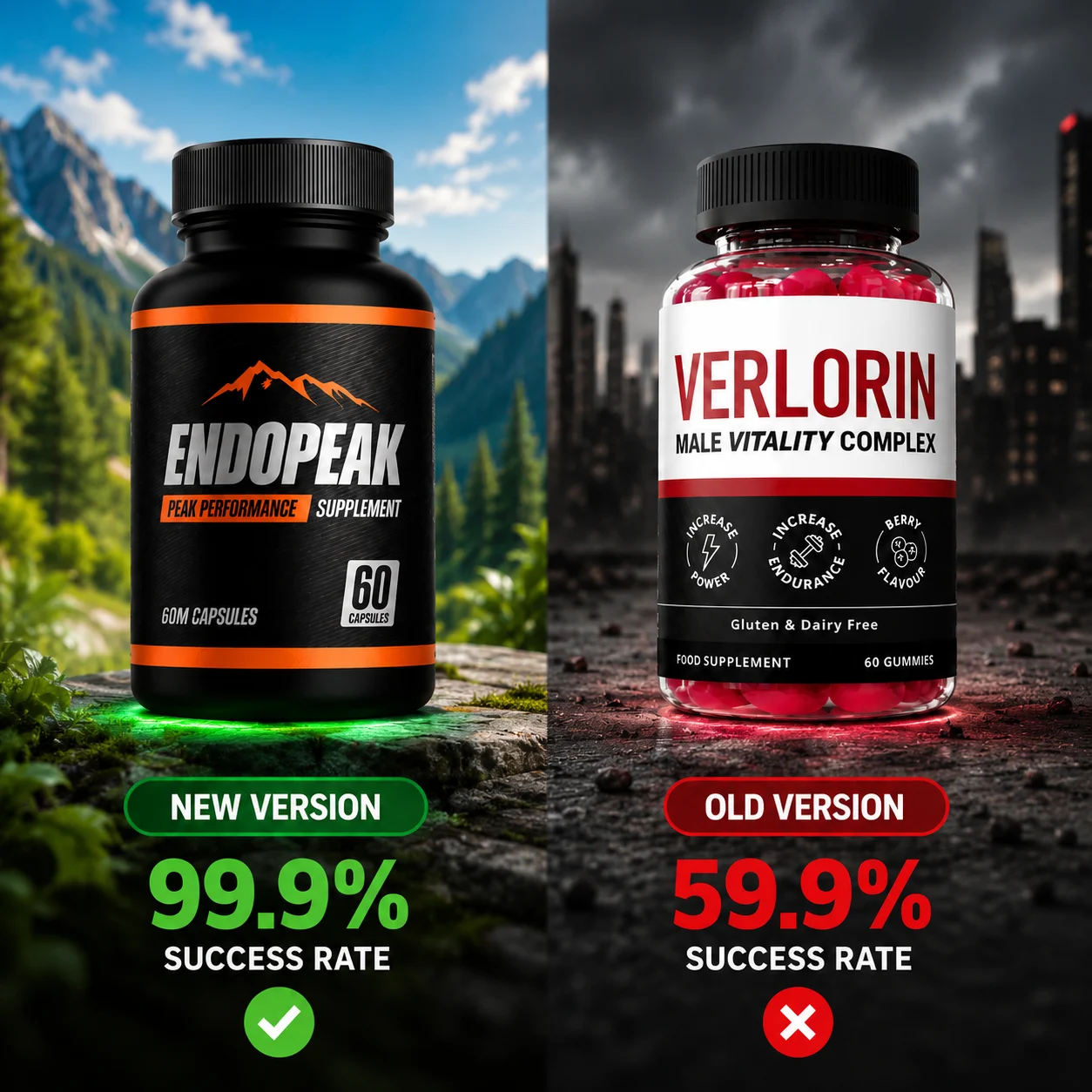 Verlorin Men's Performance Support Bottle